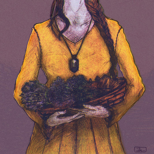 Lady of Lavender 20x20 Art Print